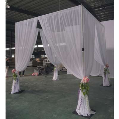 pipe and drape wedding reception tent